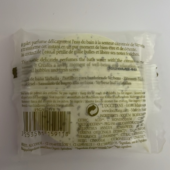 L’occitane en Provence verbena bath pebbles - Picture 3 of 3